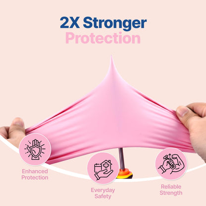 Schneider Nitril-Untersuchungshandschuhe, 4 mil, medizinische Einweghandschuhe, latexfrei, puderfrei, lebensmittelecht, zum Kochen, Reinigen und für Untersuchungen, Kirschblütenmuster, Größe M, 100 Stück pro Packung