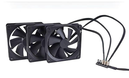 PWM-Lüfter-Hub, 4-Pin PWM PC-Lüfter-Hub-Stromversorgungskabel 1 zu 5-Wege-Splitter für 12V Desktop-Computer-Lüfter.