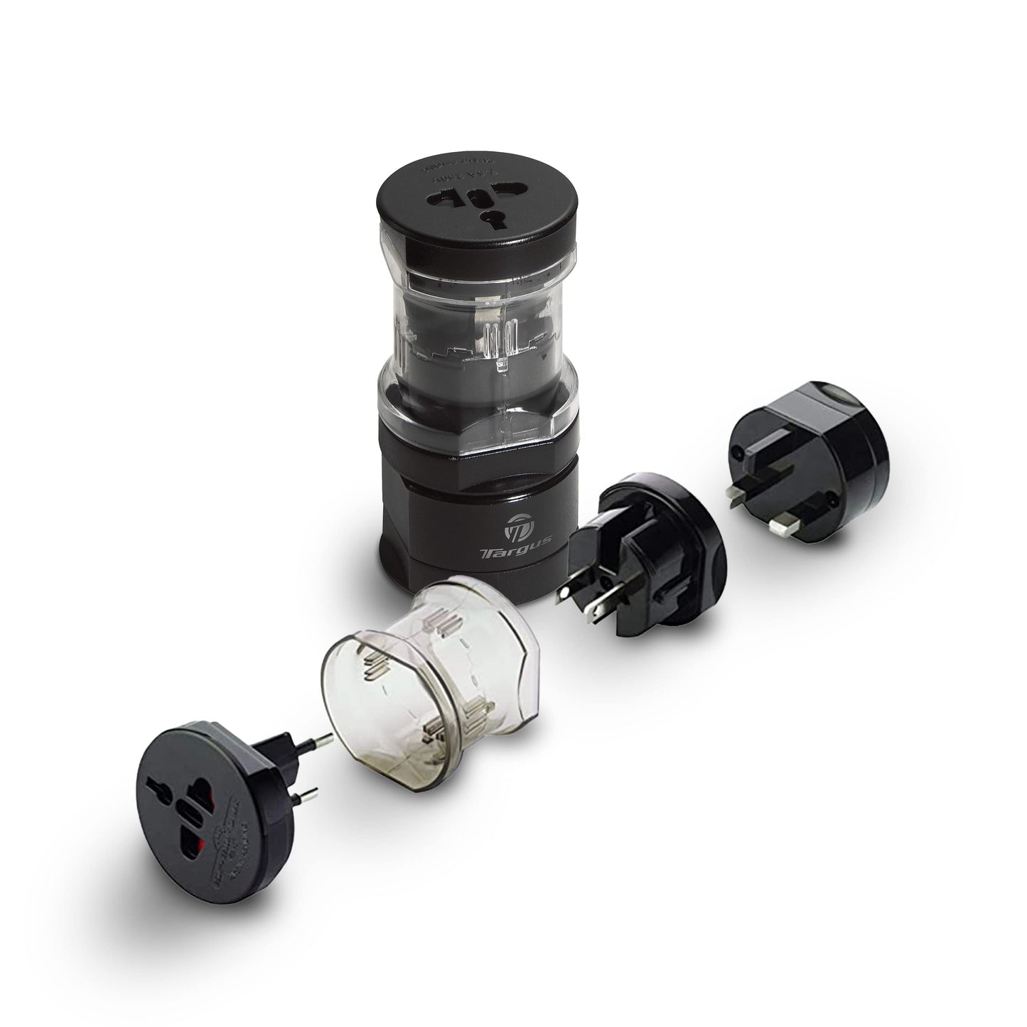 Targus Universal-Reiseadapter, internationaler Steckeradapter, weltweiter Reiseadapter für Europa, Großbritannien, Asien, Afrika, Lateinamerika, Naher Osten und Nordafrika sowie die USA, Reisesteckeradapter und Spannungswandler (APK01US1)