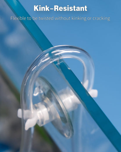 Pawfly Aquarium-Luftschlauch, 2 Meter (6,5 Fuß), Standard 3/16"-Aquariumschlauch für Aquarien-Luftpumpen, flexibler, knickfester PVC-Schlauch für Aquarien, Gärten, Terrarien und Teiche