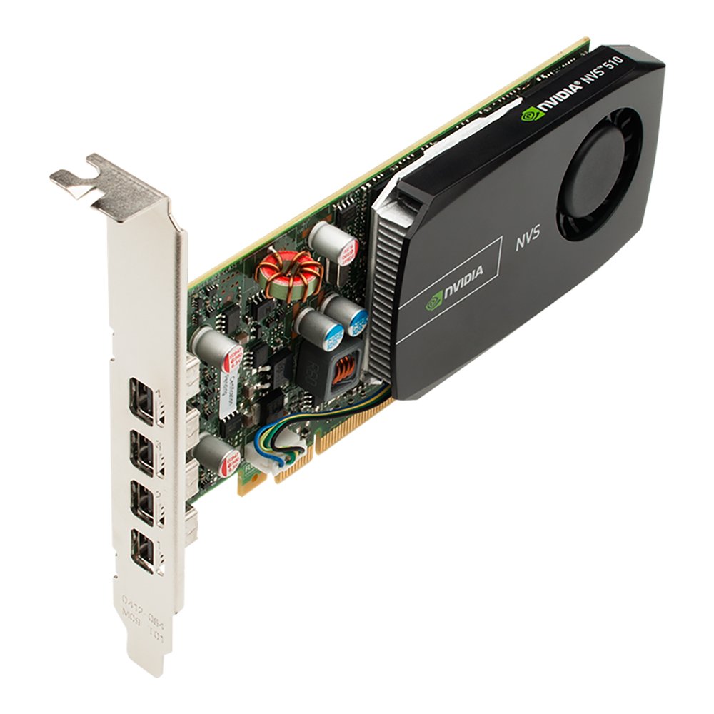 PNY NVIDIA NVS 510 Grafikkarte mit DisplayPort- und DVI-Zubehör VCNVS510DVI-PB