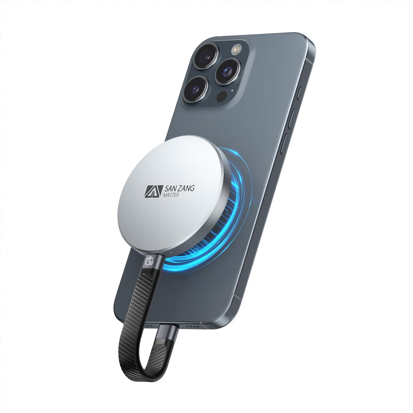 SAN ZANG MASTER Magnetische tragbare Solid-State-Laufwerke: Ultradünnes, tragbares Design für sicheren Halt, einfache Konnektivität und zuverlässige Leistung (1 TB)