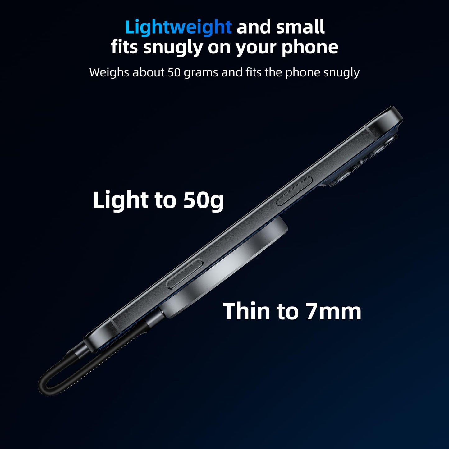 SAN ZANG MASTER Magnetische tragbare Solid-State-Laufwerke: Ultradünnes, tragbares Design für sicheren Halt, einfache Konnektivität und zuverlässige Leistung (1 TB)