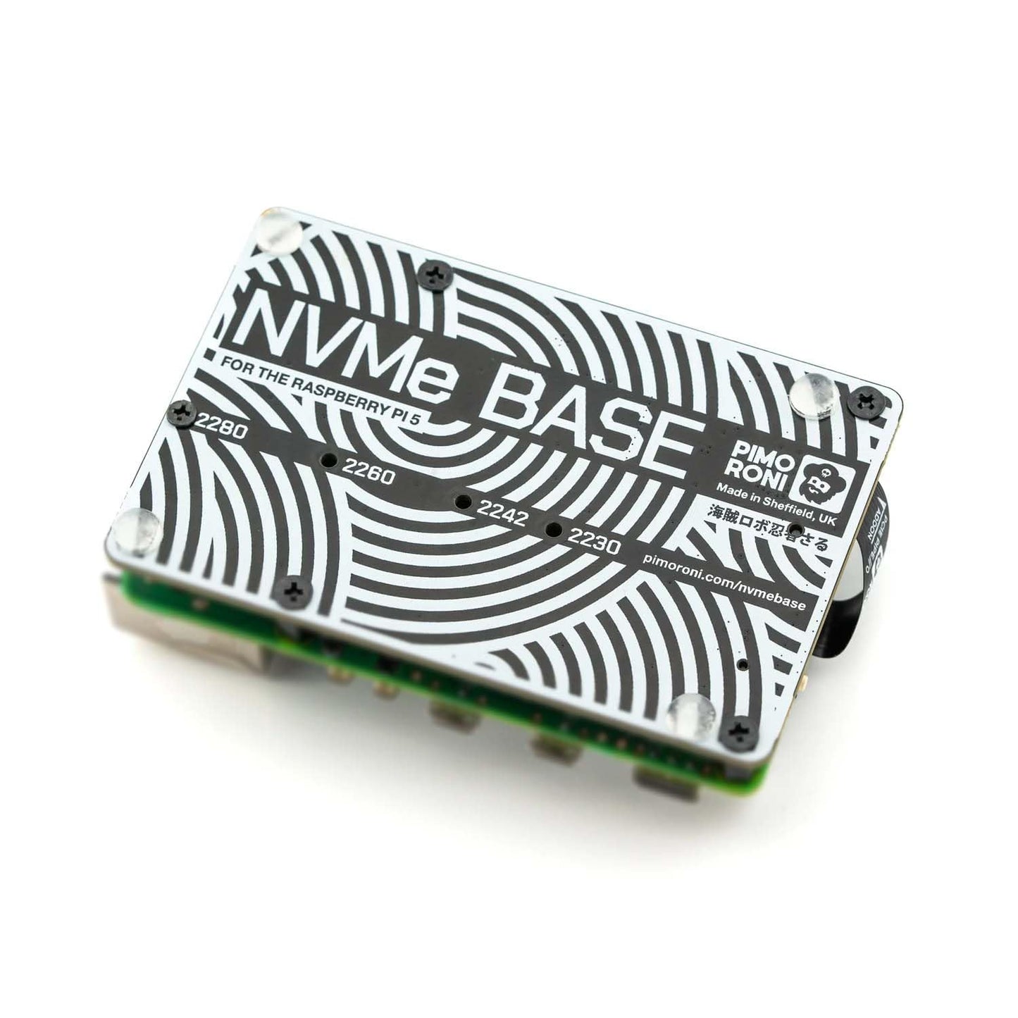 NVMe Base für Raspberry Pi 5 M.2 HAT PCIe-Erweiterungskarte (M.2 2230 bis 2280 unterstützt) (0 TB (M.2))