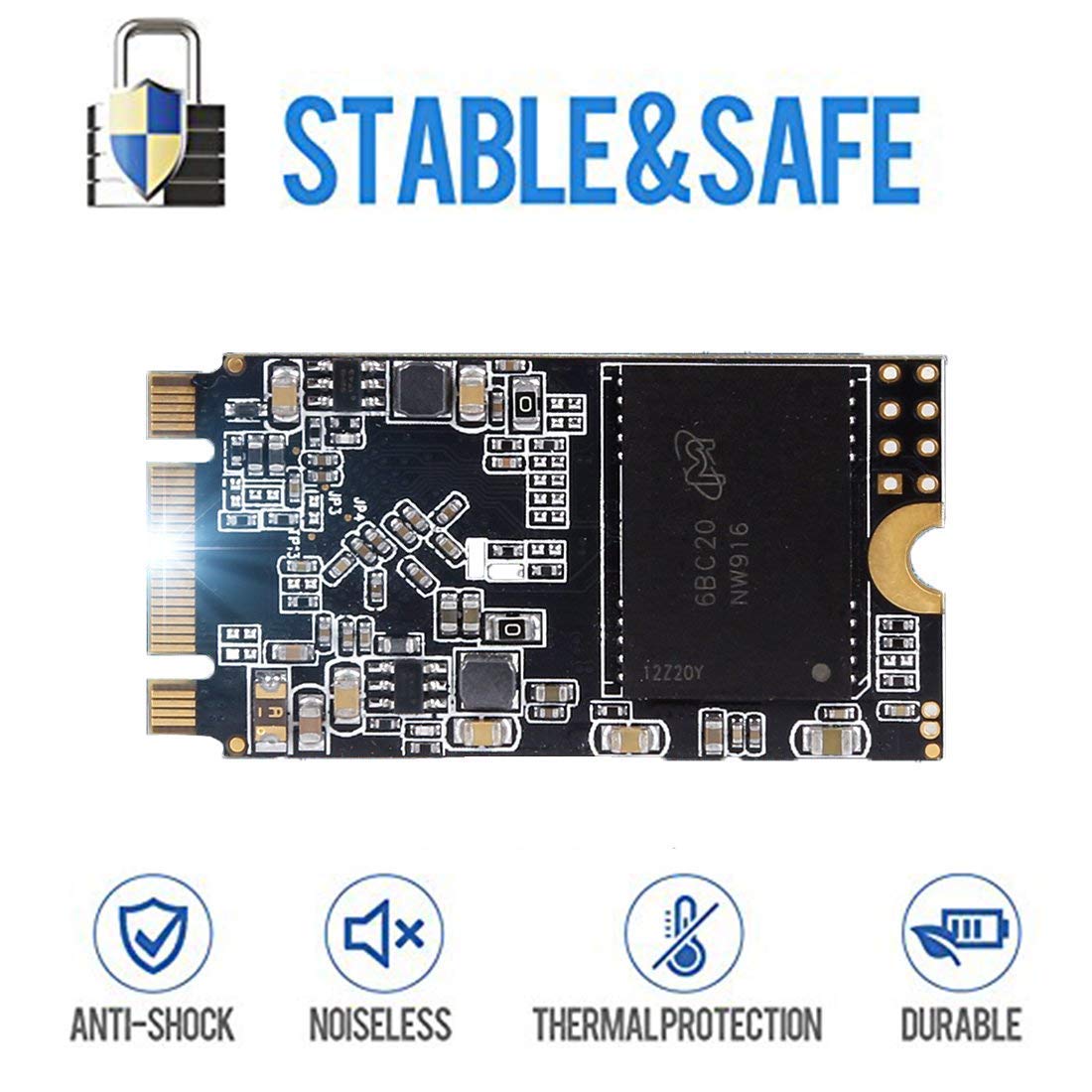 SSD SATA M.2 2242 256GB Dogfish Ngff Interne Solid-State-Festplatte Hochleistungsfestplatte für Desktop-Laptop SATA III 6Gb/s Enthält SSD 60GB 120GB 240GB 250GB 480GB 500GB 1TB (256GB M.2 2242)