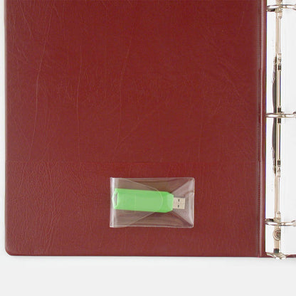 StoreSMART® - USB Flash Drive Holders- Peel & Stick Strip & Resealable Flap - 100-Pack - TL10252-100