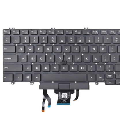 SUNMALL Ersatztastatur kompatibel mit Dell Latitude 5500, 5501, 5510, 5511 und Precision 3540, 3541, 3550, 3551 mit Mauszeiger und Hintergrundbeleuchtung