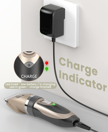 oneisall Geräuscharmes Ersatz-Ladekabel für Hundehaarschneidemaschinen 26225202-003DE/P2/X3/X2/C61/N6/A11/K52NTS