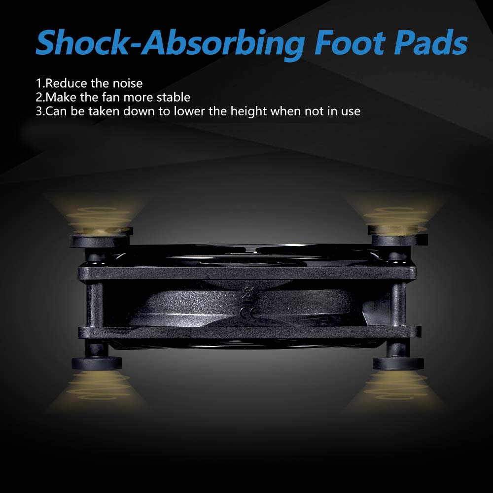 Quiet 80mm USB Fan, 5V USB Portable Cooling Fan for Flat Panel Xbox DVR PlayStation Router TV Receiver Computer Cabinet Cooler