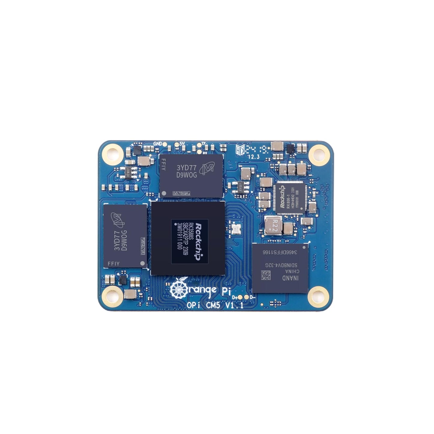 Orange Pi CM5 8 GB RAM mit 32 GB EMMC LPDDR4, Rockchip RK3588S KI-Beschleuniger, 6TOPS, Compute Module 5, WiFi, Bluetooth BLE, Einplatinencomputer