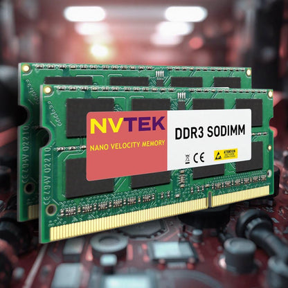 NVTEK 16 GB (2 x 8 GB) DDR3 1600 MHz PC3-12800 SODIMM 2Rx8 1,35 V 204-PIN Non-ECC Laptop-PC-Speicher-Kit