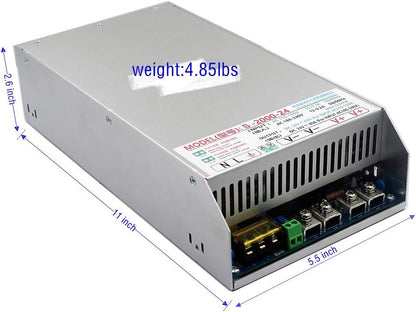 Switching Power Supply 2000W with PFC 110-240V AC to DC Power Supply 48V 41Amp 2000W for CCTV, Radio, Computer Project, LED Strip Lights, 3D Printer