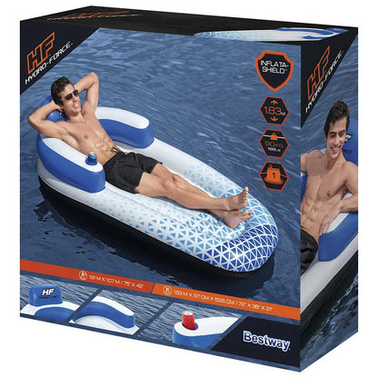 Bestway Hydro Force Matelas Gonflable 183x97 cm Bleu