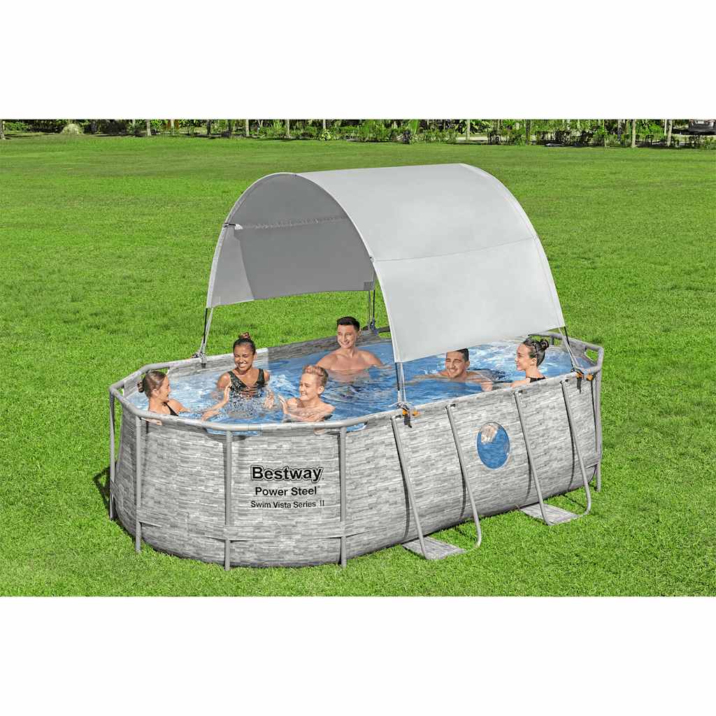 Bestway Sonnendach für Aufstellpools Weiß