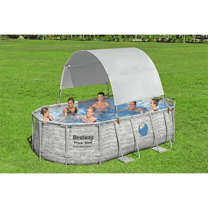 Bestway Sonnendach für Aufstellpools Weiß