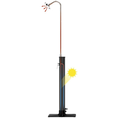 Bestway Gartendusche Solar Flow Schwarz 8 L