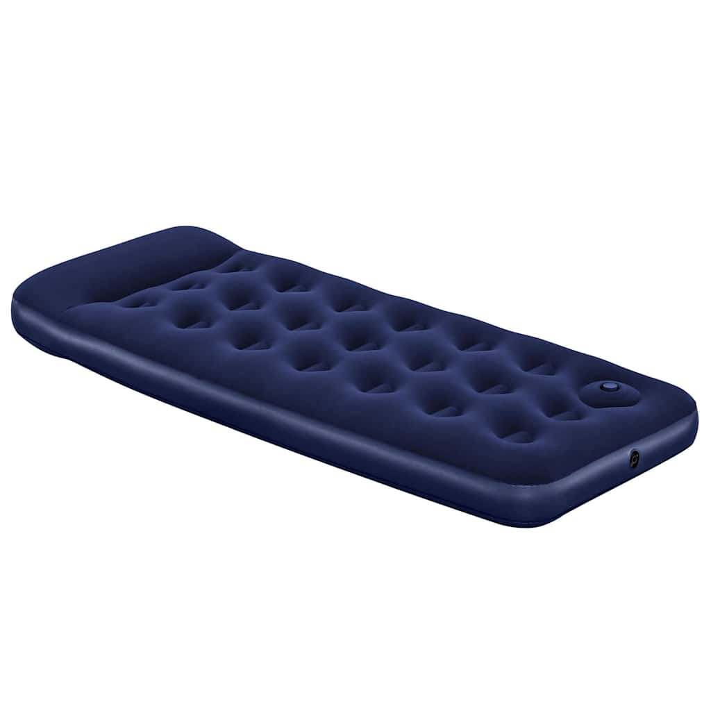 Bestway Luftmatratze Aufblasbar Beflockt mit Fußpumpe 185x76x28 cm