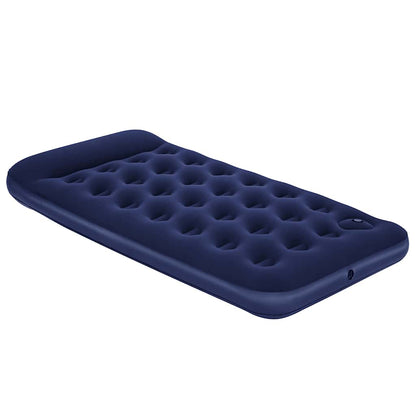 Bestway Luftmatratze Aufblasbar Beflockt mit Fußpumpe 188x99x28 cm