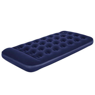 Bestway Luftmatratze Aufblasbar Beflockt mit Fußpumpe 188x99x28 cm
