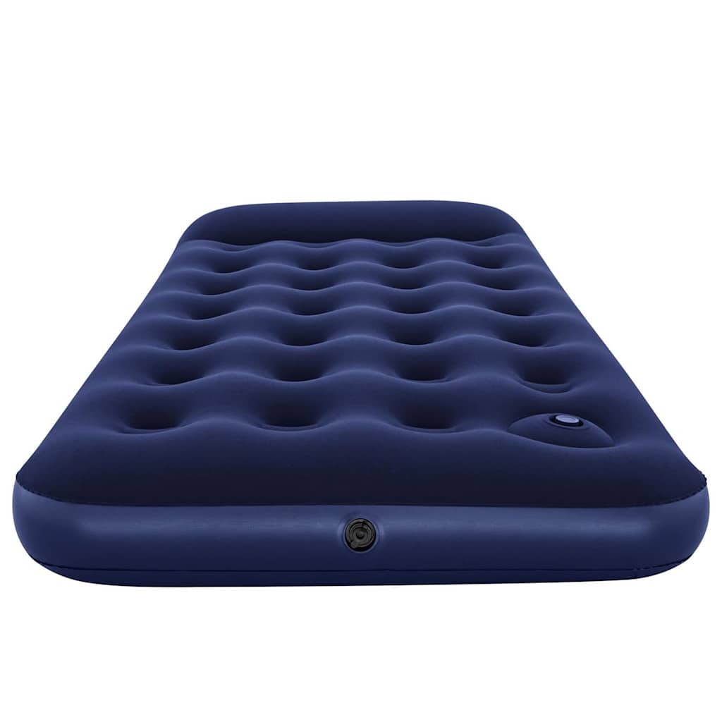 Bestway Luftmatratze Aufblasbar Beflockt mit Fußpumpe 188x99x28 cm