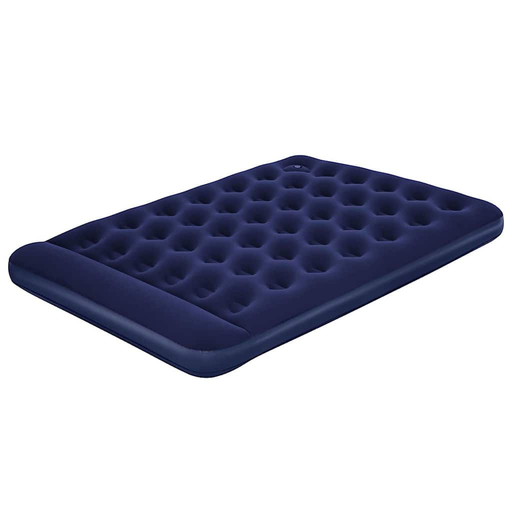 Bestway Luftmatratze Aufblasbar Beflockt mit Fußpumpe 203x152x28 cm