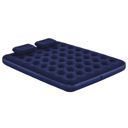 Lit gonflable Bestway avec oreiller et pompe à air Floqué 203×152×22 cm 67374