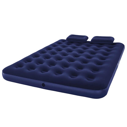Lit gonflable Bestway avec oreiller et pompe à air Floqué 203×152×22 cm 67374