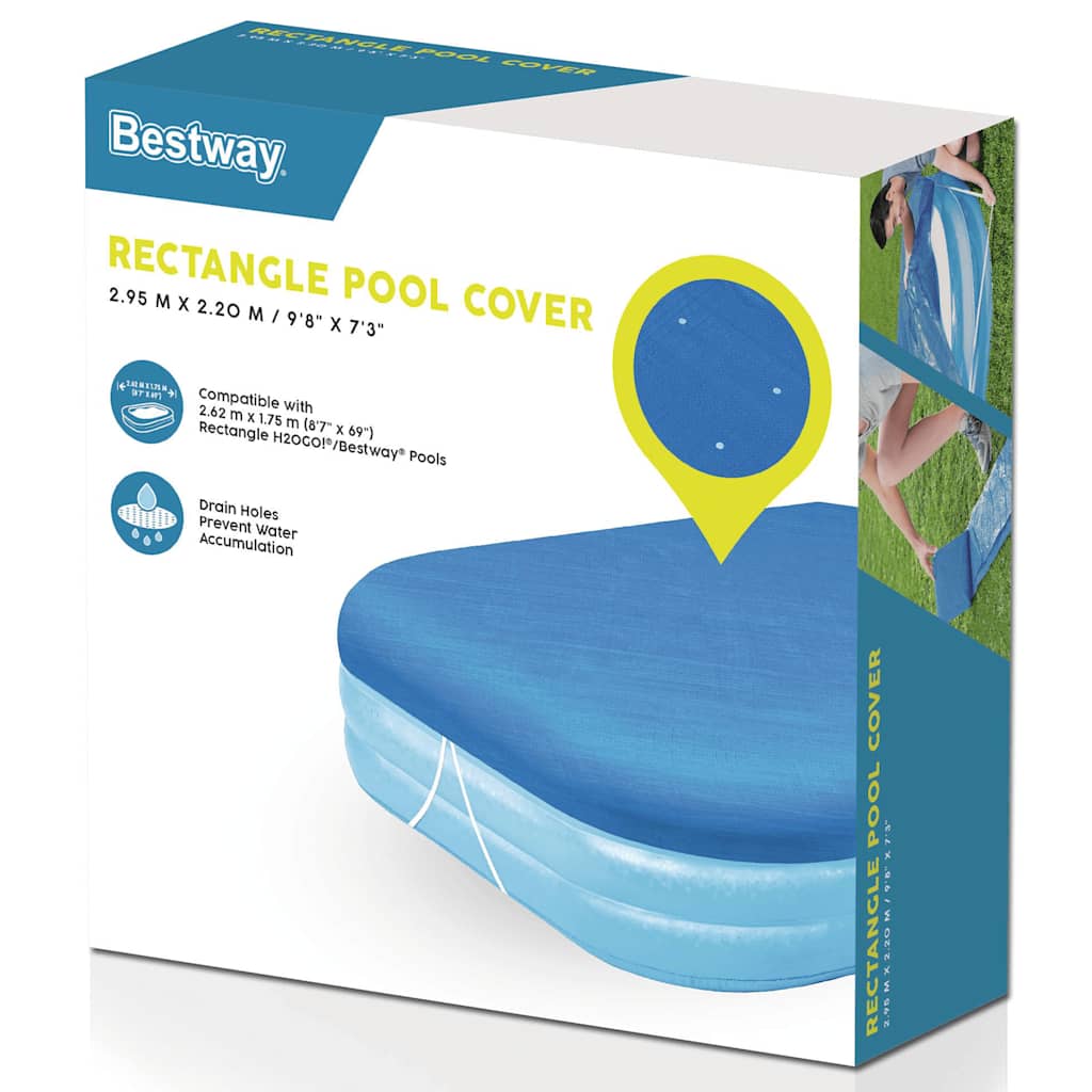 Bestway Flowclear Poolabdeckung 262x175x51 cm