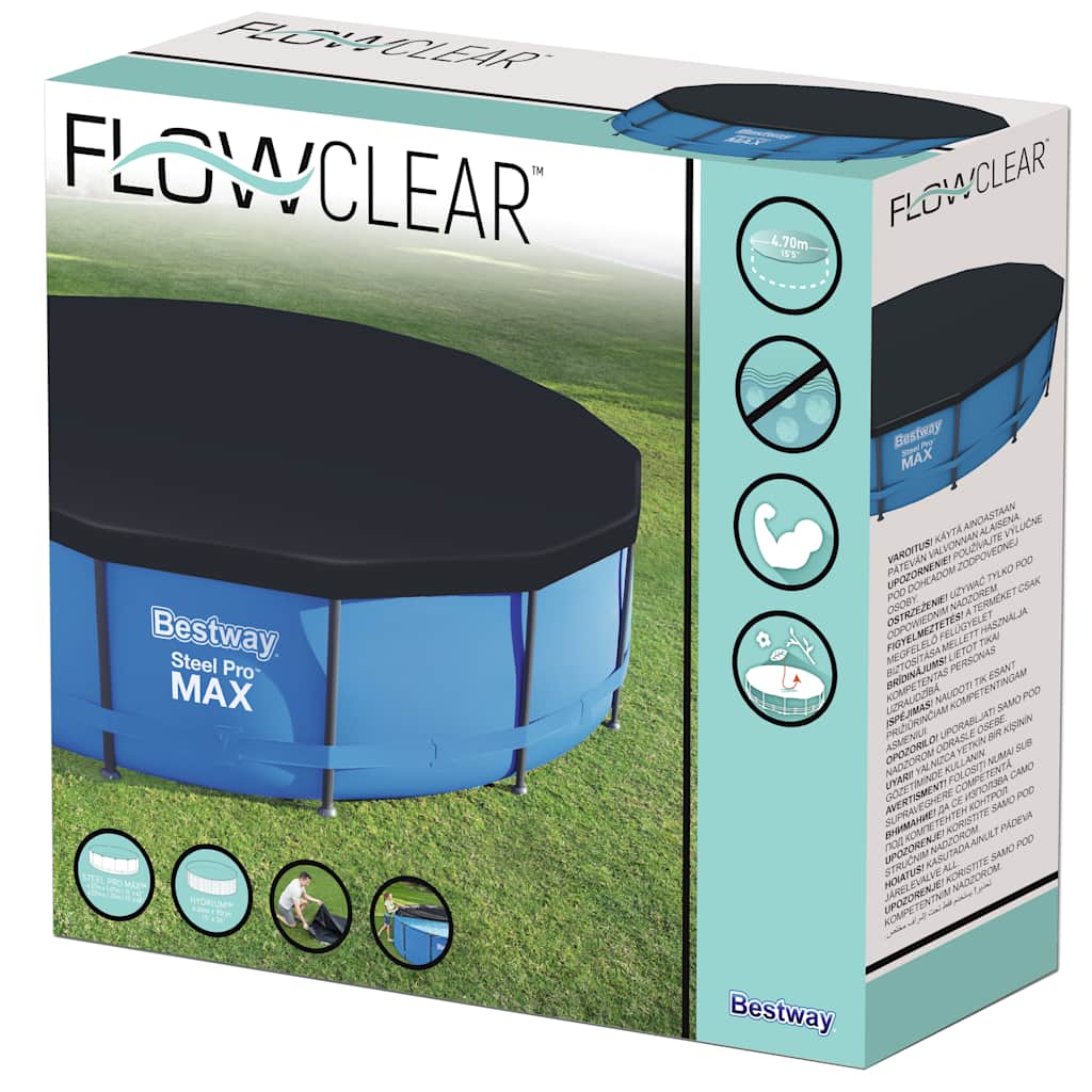 Bâche de protection de piscine Bestway Flowclear 457 cm