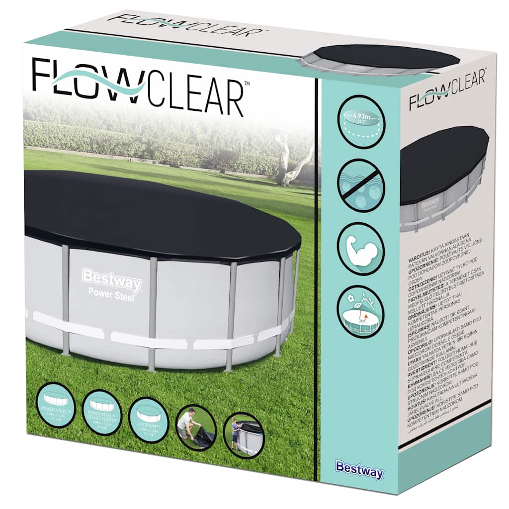Bestway Poolabdeckung Flowclear 488 cm