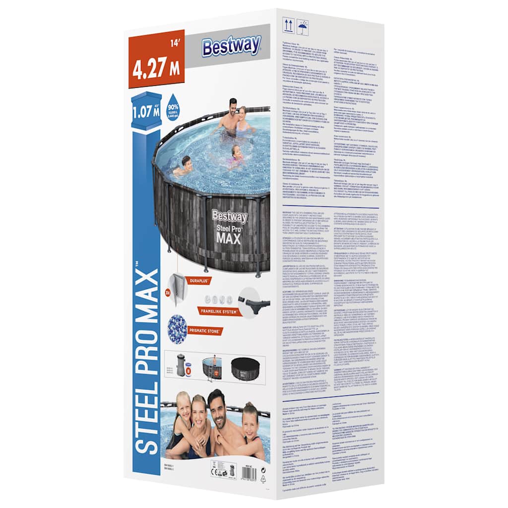 Steel Pro MAX Swimmingpool-Set Rund 427x107 cm