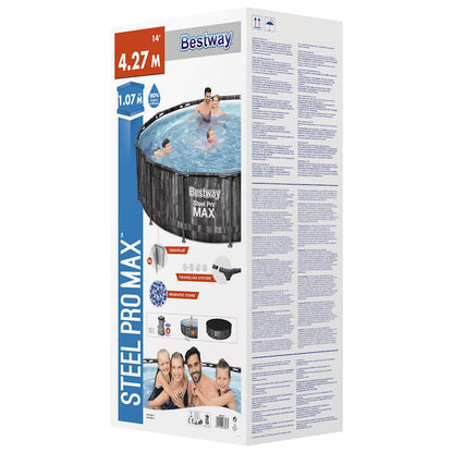 Steel Pro MAX Swimmingpool-Set Rund 427x107 cm