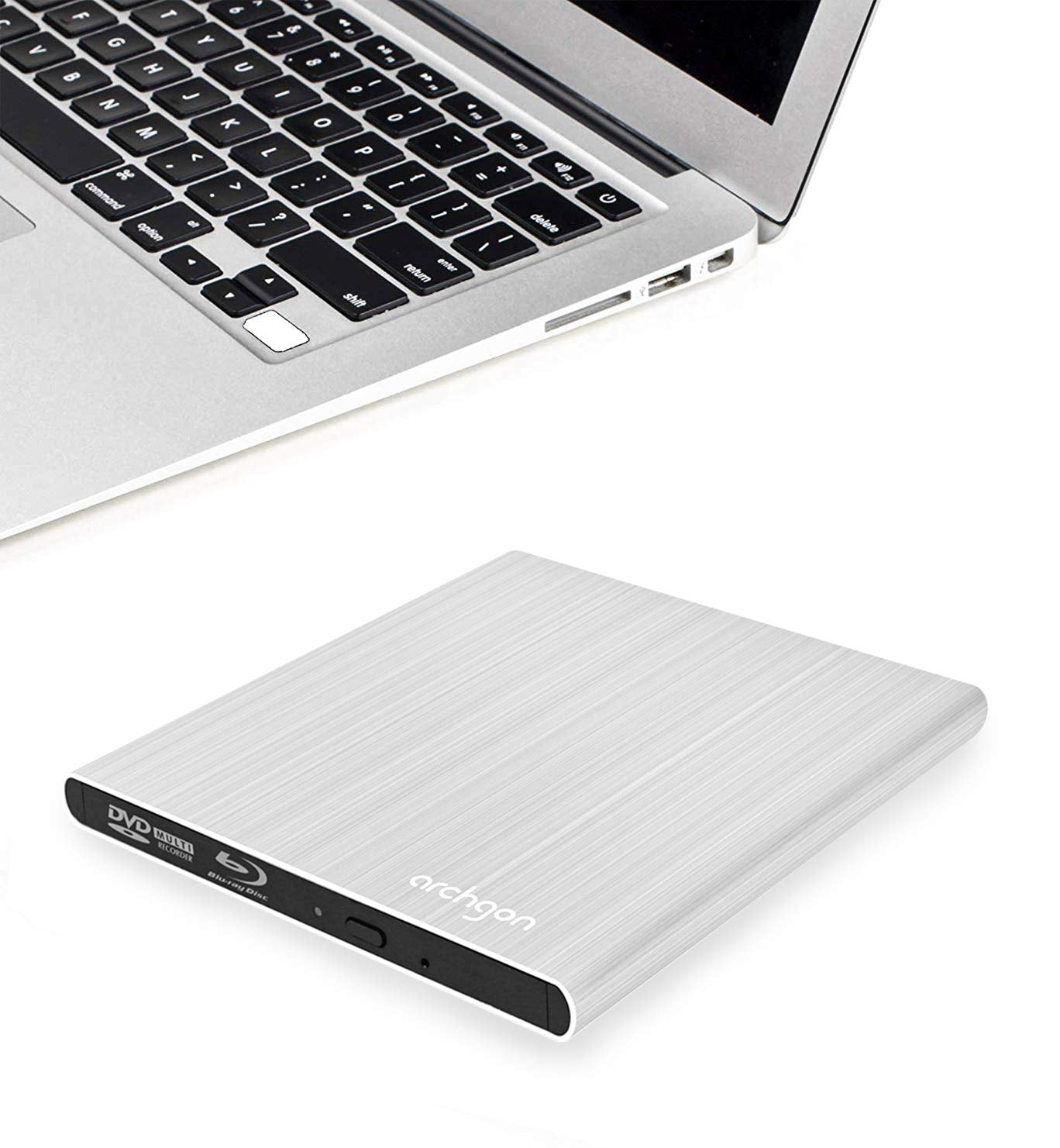 SEA TECH 4000 GB Externes USB-Blu-ray-Laufwerk aus Aluminium (SuperDrive) für Apple MacBook Air, Pro, iMac