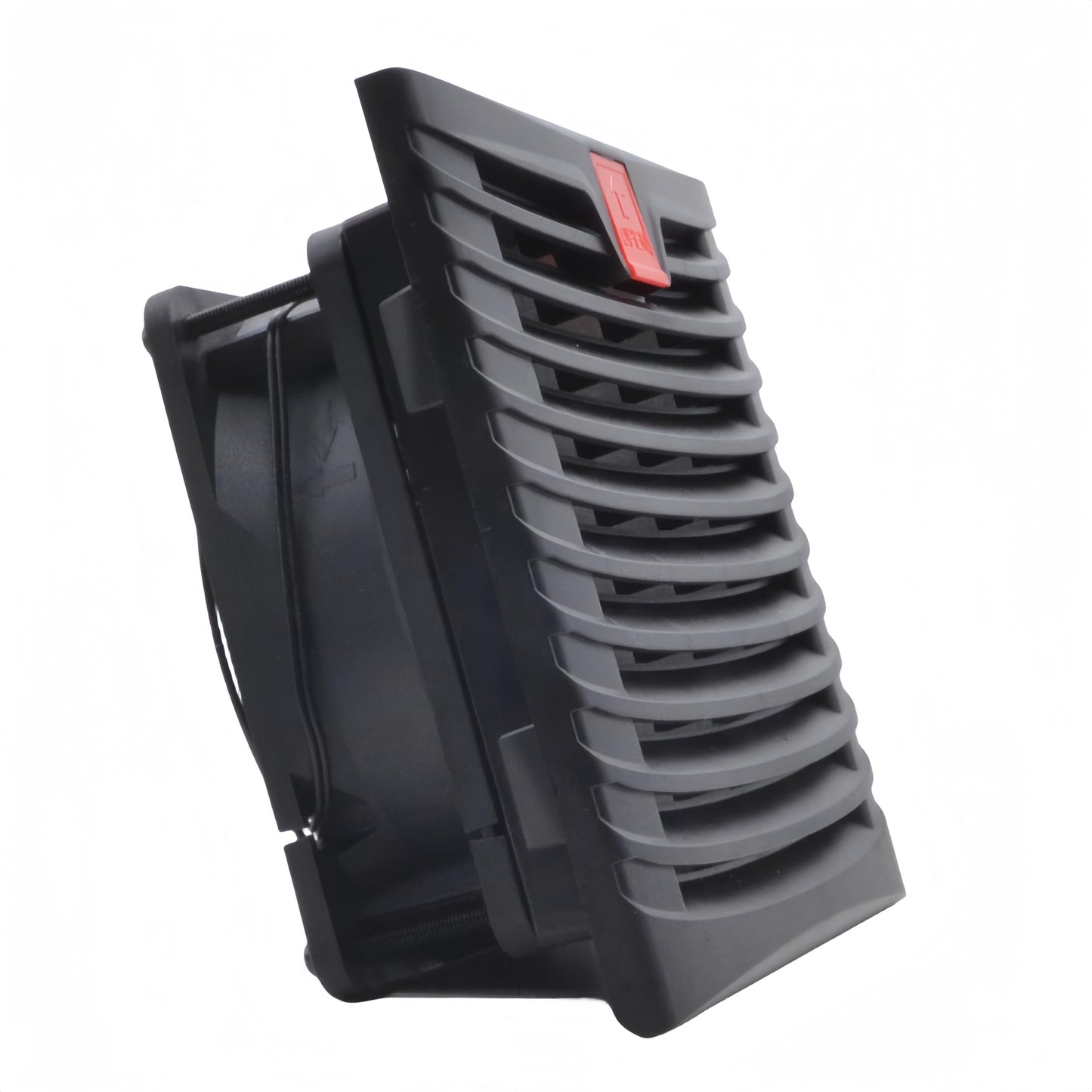 SXDOOL #803 Schwarzes 150x150mm Lüfterfilter-Set für Gehäuse, 120mm x 38mm AC/EC Lüfter, 115V/230V, staubdicht und wasserdicht