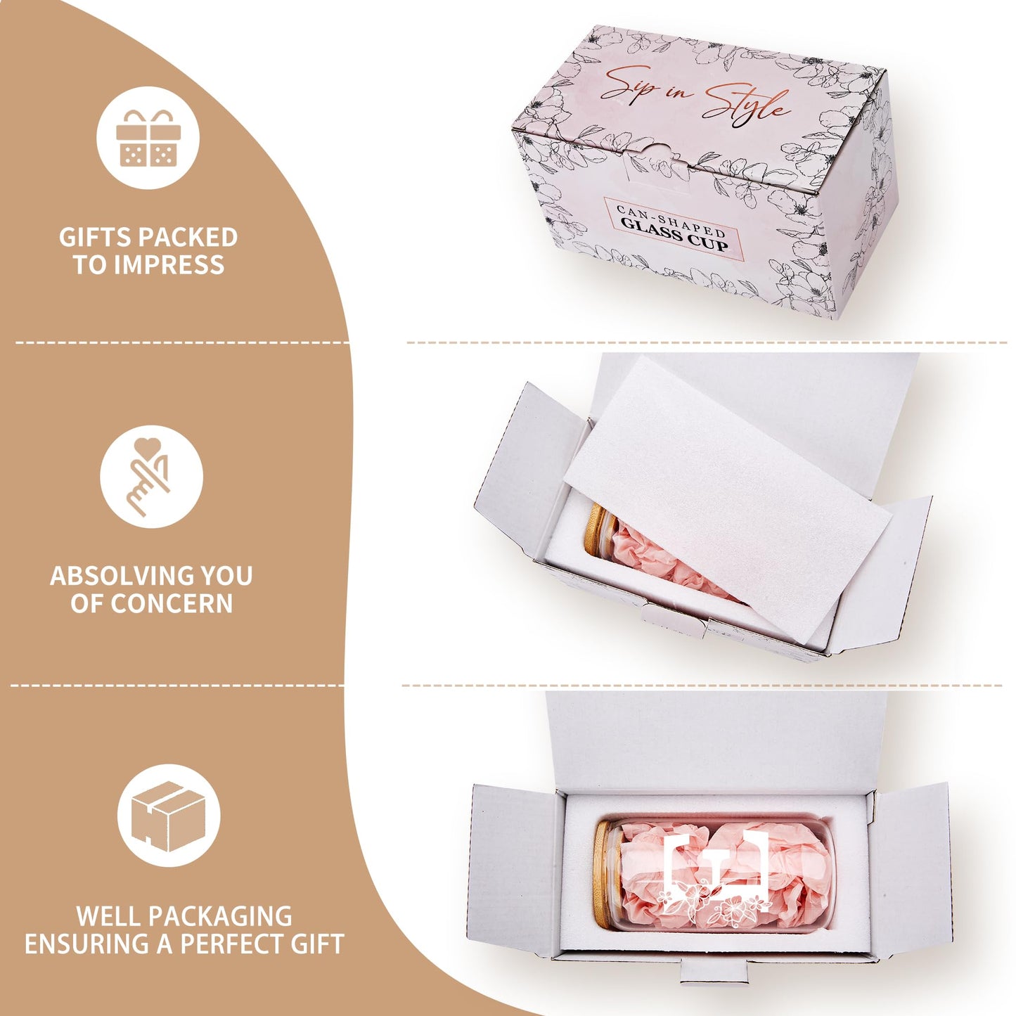 Personalisierter Trinkbecher, monogrammierte Dosenbecher mit Bambusdeckel und Strohhalm, personalisierte Geschenke für Frauen, niedliche Eiskaffeegläser mit Initialen, personalisierter Buchstabenbecher, Geburtstagsgeschenk für Brautjungfern, A