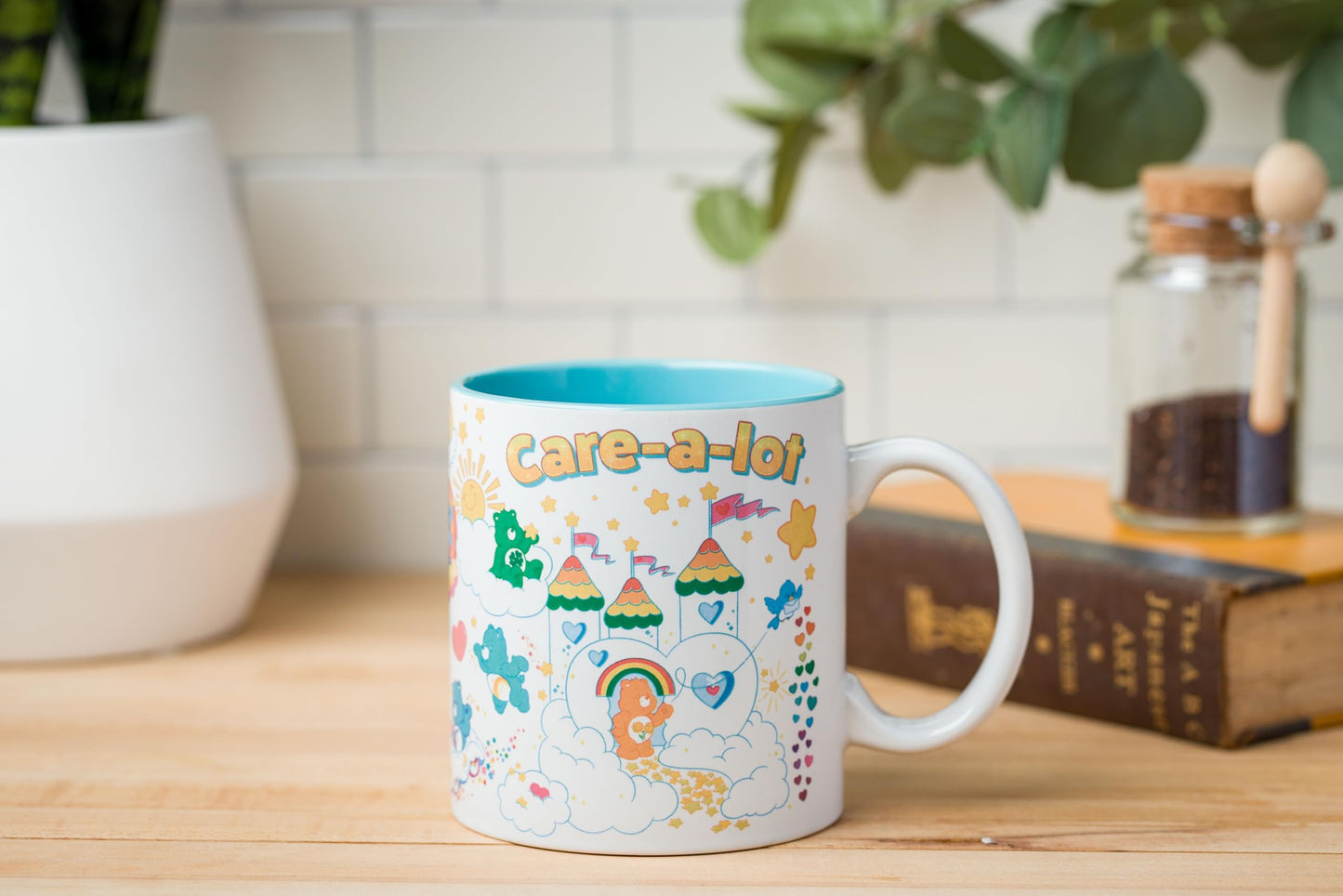 Silver Buffalo Care Bears Willkommen im Care-A-Lot Zauberland Keramikbecher, 20 Unzen