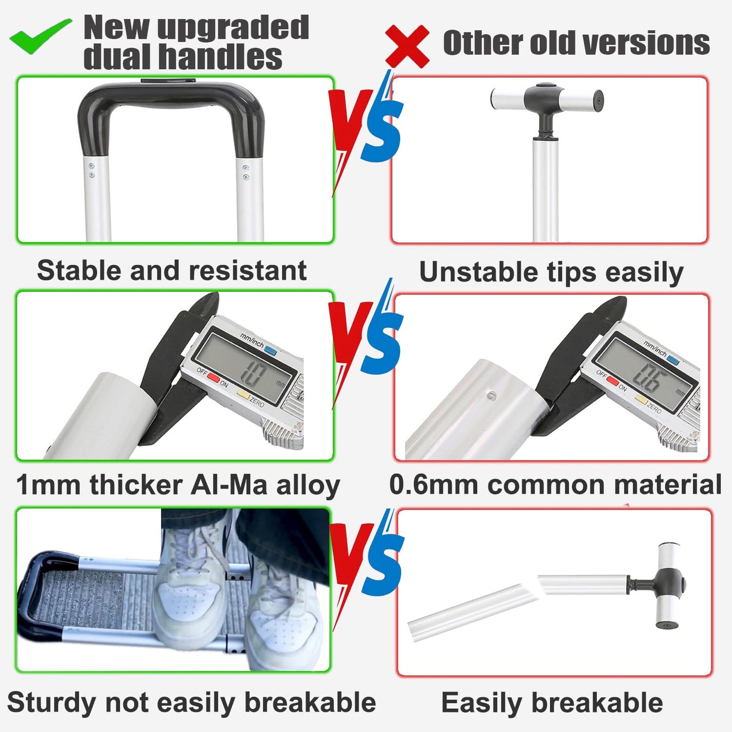 Rollrucksack, 55 l (14,5 gal) Rucksack mit Rollen für Geschäftsreisen, wasserdichter Rucksack mit zwei Tragegriffen und leisen großen Rollen, Handgepäckrucksack mit Laptopfach (Schwarz, 22 Zoll)