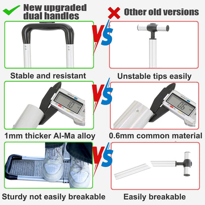 Rollrucksack, 55 l (14,5 gal) Rucksack mit Rollen für Geschäftsreisen, wasserdichter Rucksack mit zwei Tragegriffen und leisen großen Rollen, Handgepäckrucksack mit Laptopfach (Schwarz, 22 Zoll)