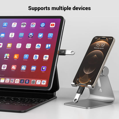 Pastall 10er-Pack 10 Gbit/s/120 W USB-C-auf-USB3.1-Adapter, Schwarzer Typ-C-Stecker auf USB-Buchse-Adapter für Smartphone, PC, Laptop, Tablet, Tastatur usw.