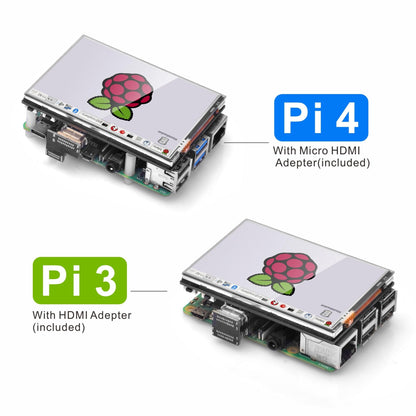 OSOYOO 3,5-Zoll-HDMI-LCD-Touchscreen-Monitor (TFT, 480 x 320 Pixel) für Raspberry Pi 5, 4, 3, Modell B, B+ und 2 mit Stift