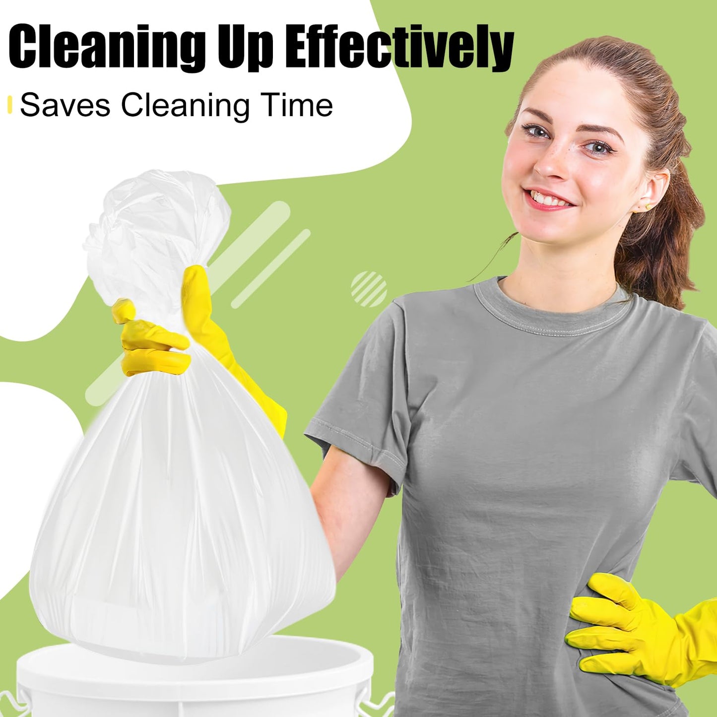 Smiry Einweg-Tischdecken – 6er-Pack, 137 x 274 cm (54 x 108 Zoll), wasserdichte rechteckige Tischdecken für Partys, dekorative Tischabdeckung aus Kunststoff, auslaufsicher und robust, weiß