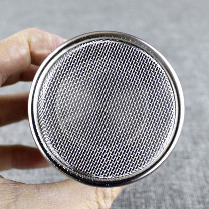 Onwon Puderzuckerstreuer mit Deckel – Feinmaschiger Edelstahlstreuer für Zimt, Puderzuckerpulver, Kakaomehl, Schokolade und Kaffee. Geeignet zum Sieben und Streuen von Kaffeepulver, Cappuccino und Latte Macchiato.