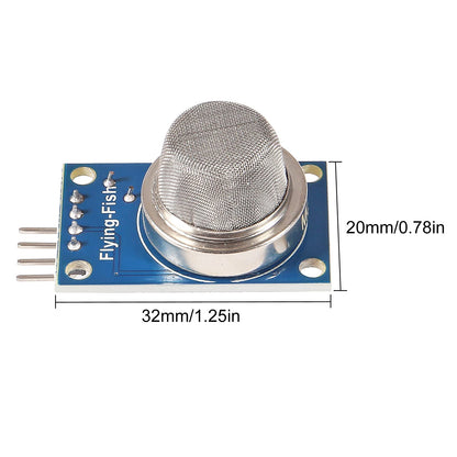 9pcs/Lot Gas Detection Sensor Module MQ-2 MQ-3 MQ-4 MQ-5 MQ-6 MQ-7 MQ-8 MQ-9 MQ-135 Sensor Module Gas Sensor Starter Kit for Arduino Raspberry Pi (9PCS/Lot)