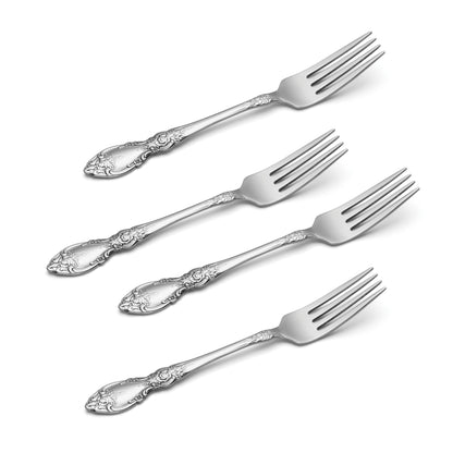 Oneida Wordsworth 4er-Set Essgabeln, Silber