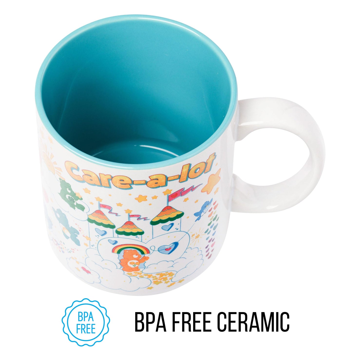 Silver Buffalo Care Bears Willkommen im Care-A-Lot Zauberland Keramikbecher, 20 Unzen