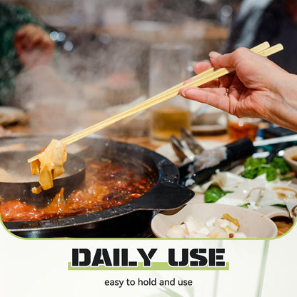 9.5 Inch X 5 Pairs Chopsticks,Reusable,Simplea and Minimalistic Design,More Size Choices 7"/9.5"/12"