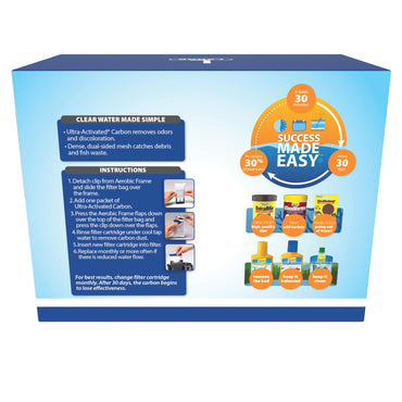 Tetra Whisper Bio-Bag Filterkartuschen für Aquarien, großer Filter für Süß- und Meerwasserfische, entfernt Gerüche und Verfärbungen, einfach zu montieren, 12 große blaue Filter