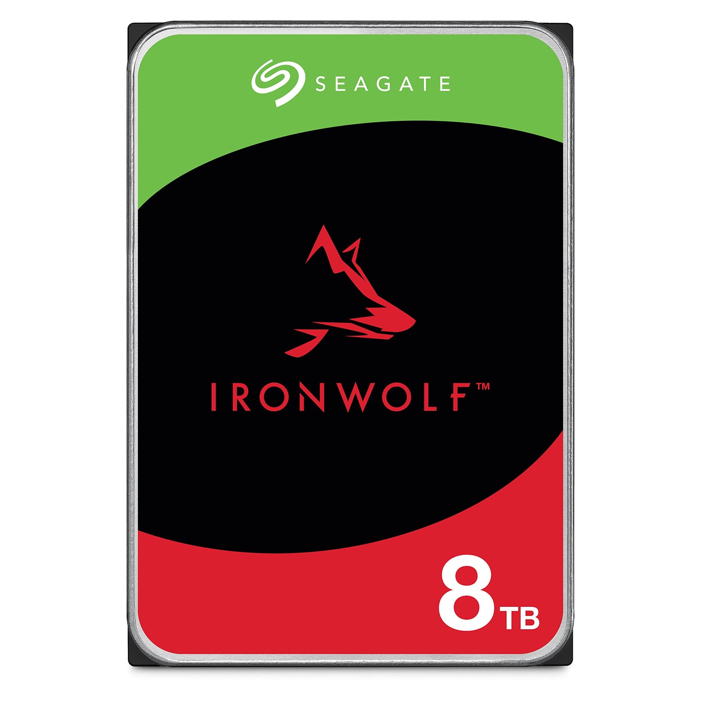 Seagate IronWolf 8 TB NAS Interne Festplatte (HDD) - 3,5 Zoll SATA 6 Gbit/s 7200 U/min 256 MB Cache für RAID Network Attached Storage - Frustfreie Verpackung (ST8000VNZ04/N004)