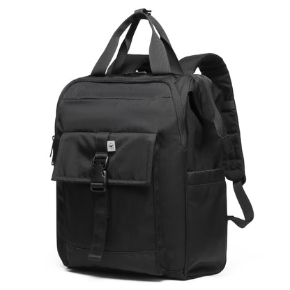 SUNNY BIRD Laptop-Rucksack, 15,6-Zoll-Laptop-Arbeitstasche, weit zu öffnender Freizeitrucksack für Damen, Herren und Erwachsene (Schwarz)