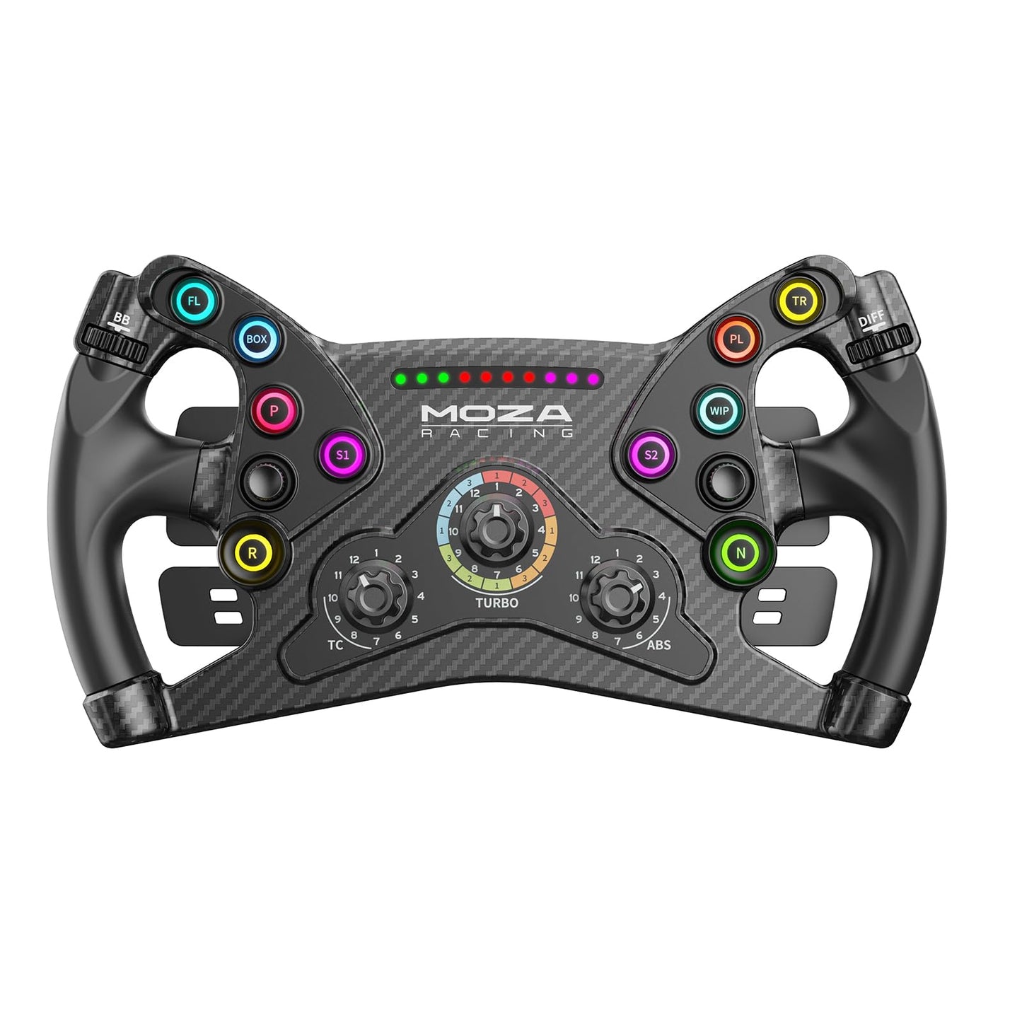MOZA KS Lenkrad 300 mm Butterfly-Style GT-Rennlenkrad, vollständig anpassbarer Sim-Racing-Gaming-Simulator, kompatibel mit Drittanbieter-Basen über Hub